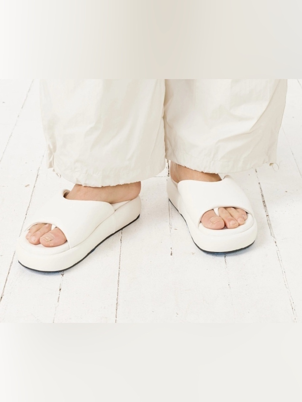 SIMON MILLER taffy platform slide sandals